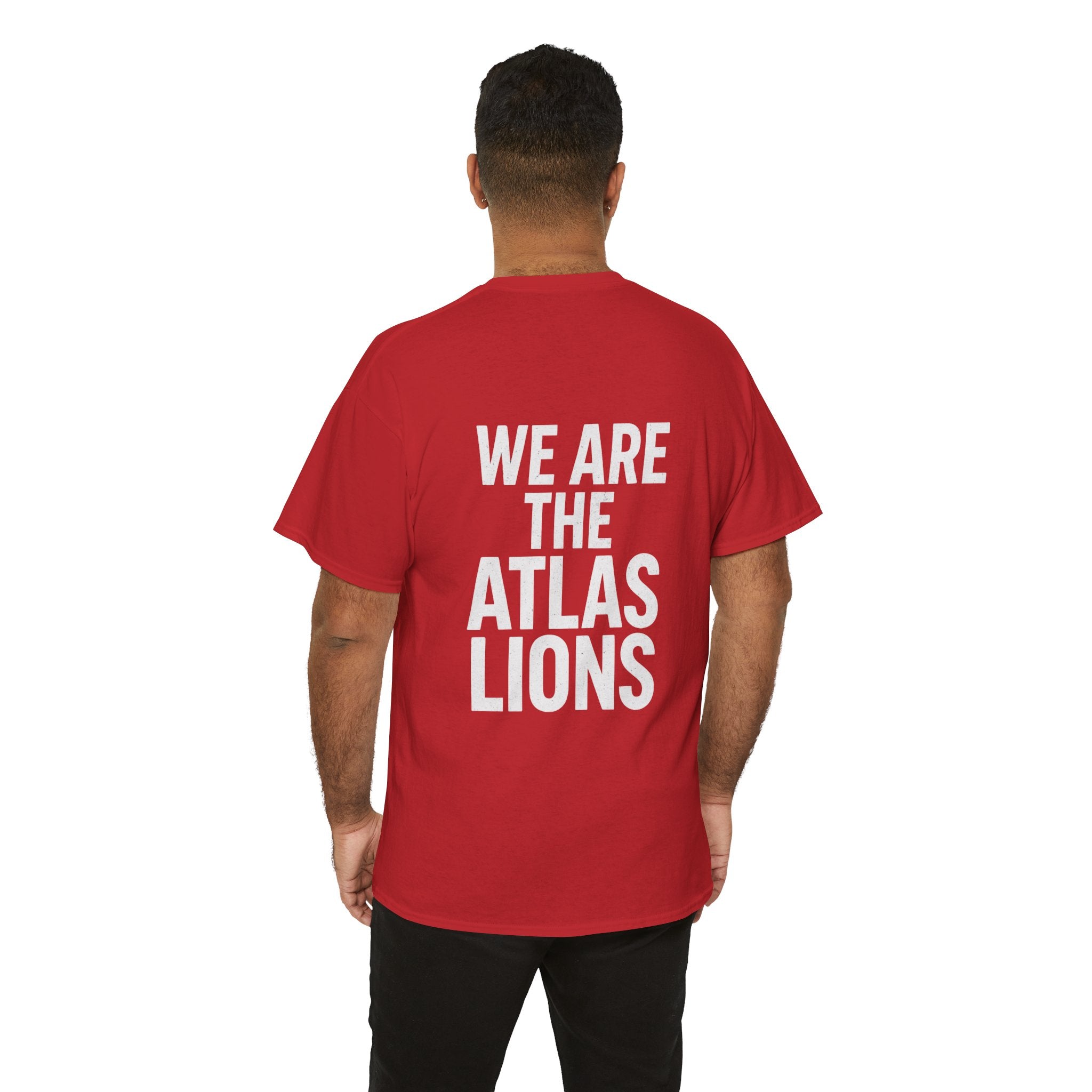 Dima Maghrib Lion Tee - Red | World Cup 2026