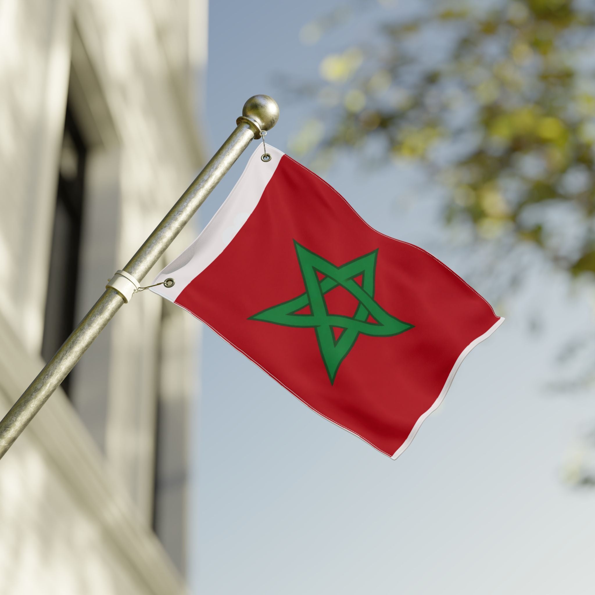 Dima Maghrib Double-Sided Flag - Morocco 2026