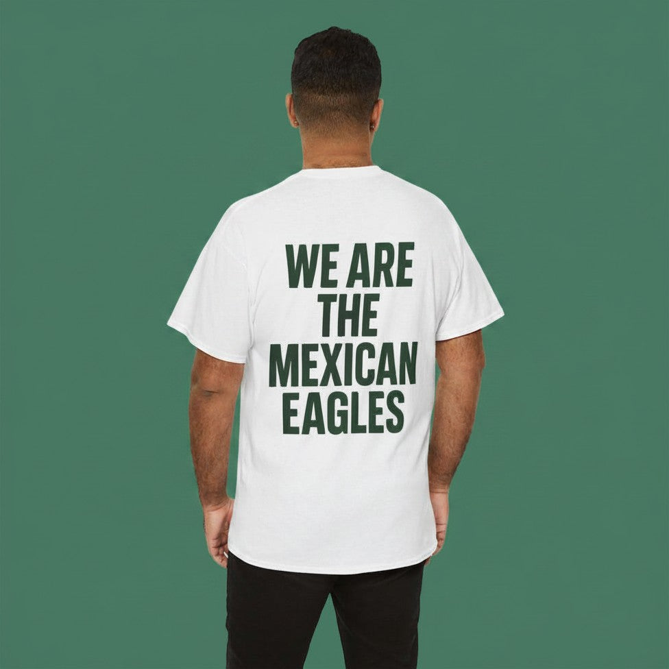 Mexico White 'El Tri' T-Shirt – We Are The Mexican Eagles Soccer Fan Tee | Motivational Crew Tee