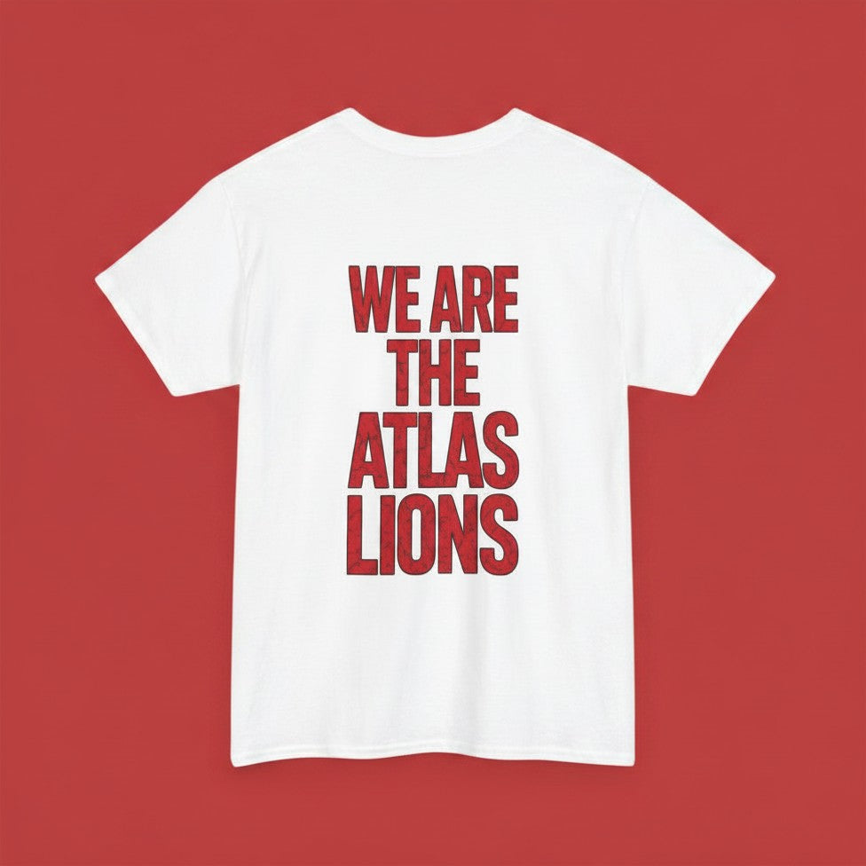Dima Maghrib Lion Tee - White | World Cup 2026