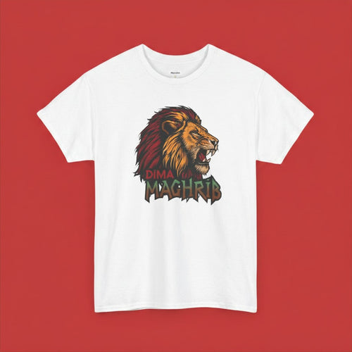 Dima Maghrib Lion Tee - White | World Cup 2026
