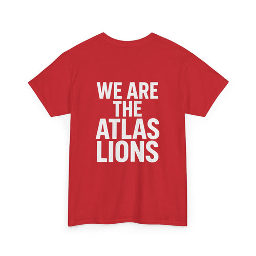 Dima Maghrib Lion Tee - Red | World Cup 2026